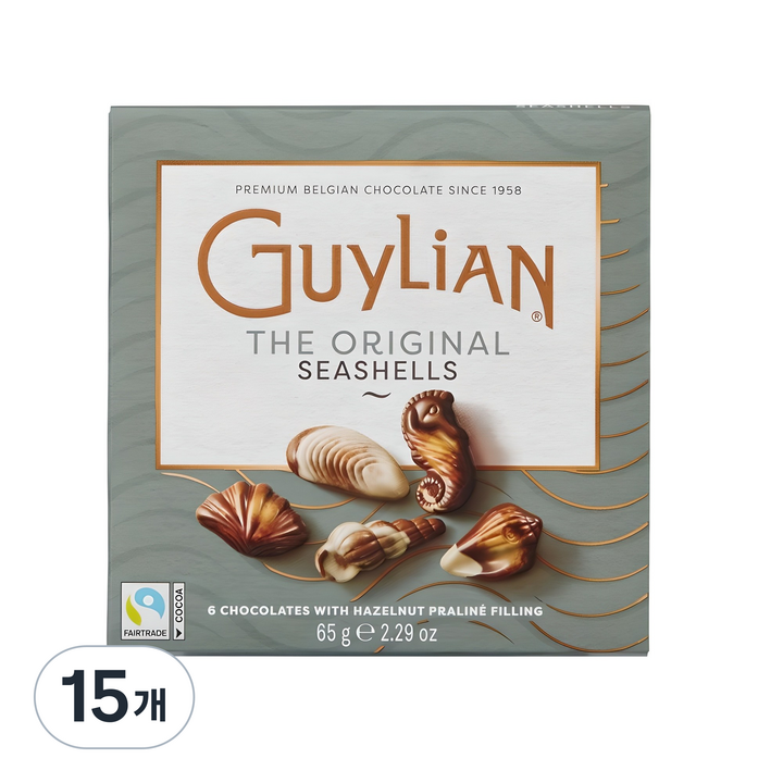 길리안 시쉘 초콜릿, 65g, 15개