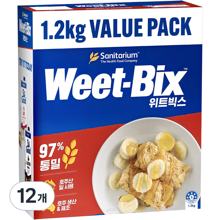 위트빅스 오리지날 시리얼, 1.2kg, 12개
