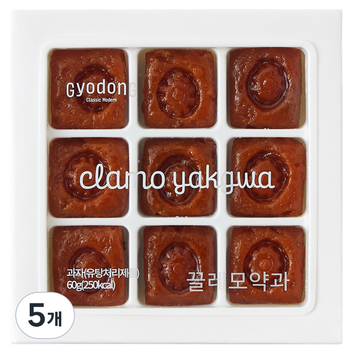교동한과 끌레모약과, 60g, 5개