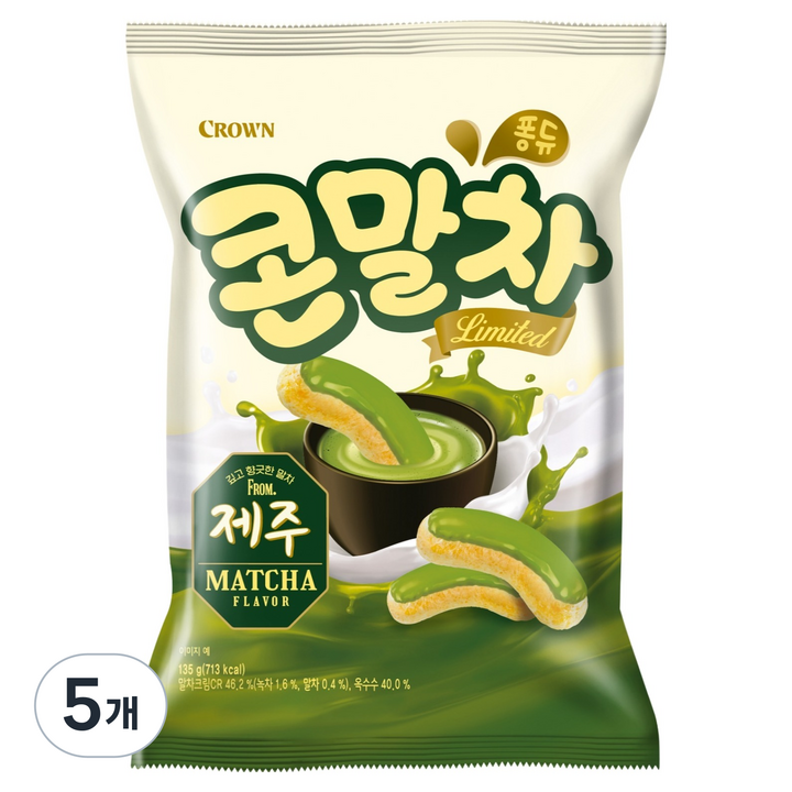 크라운 콘말차, 135g, 5개