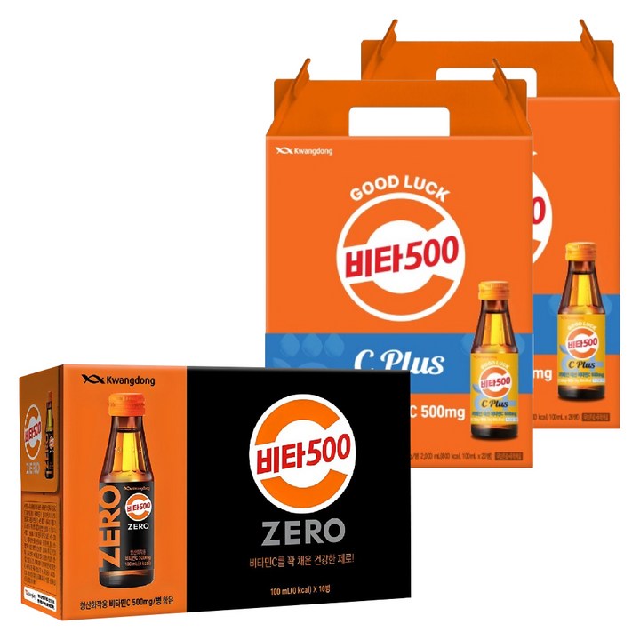 비타500 칼슘 음료 100ml x 40p + 제로 100ml x 10p 세트, 1세트