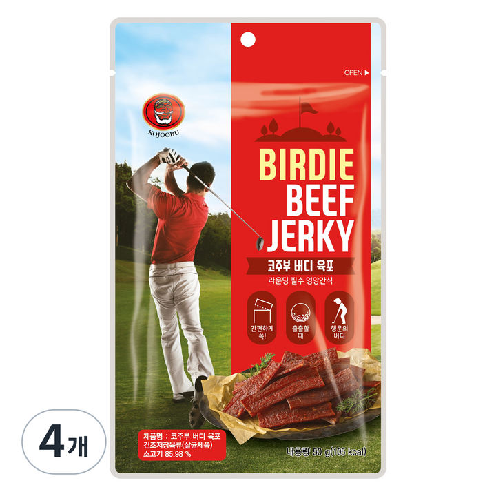 코주부 버디 육포, 50g, 4개