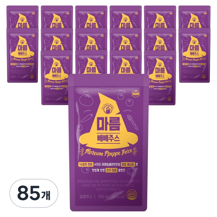 다신 마름 빼빼주스, 100ml, 85개