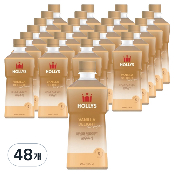 할리스 바닐라 딜라이트 로우슈거 커피, 450ml, 48개