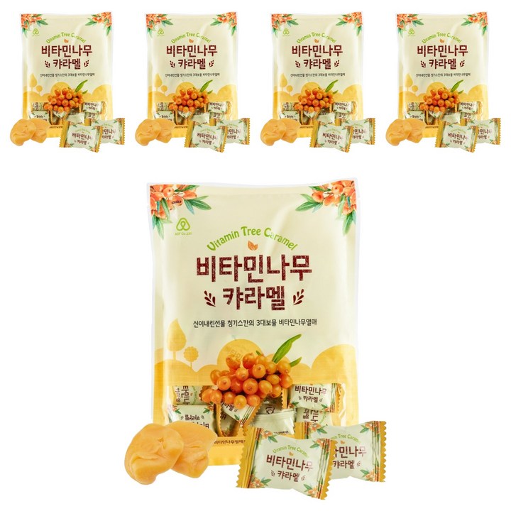 안신 비타민나무 캬라멜, 120g, 5개