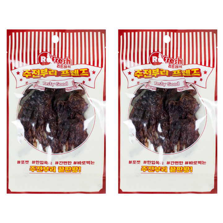리프레쉬 말랑 오징어 다리, 20g, 2개