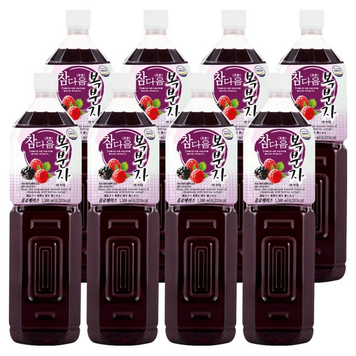 파낙스 참다음 복분자 음료베이스, 1.5L, 8개