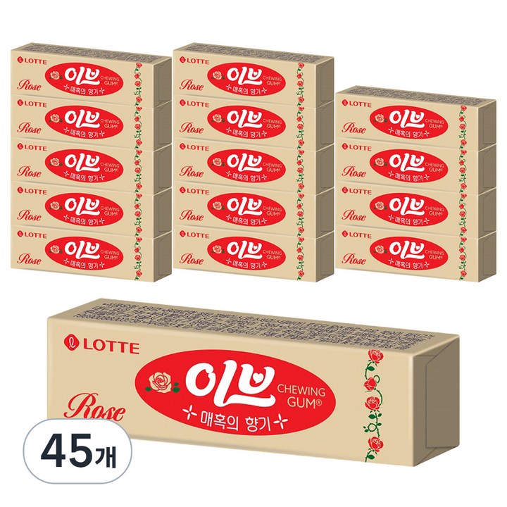 롯데웰푸드 이브로즈, 26g, 45개