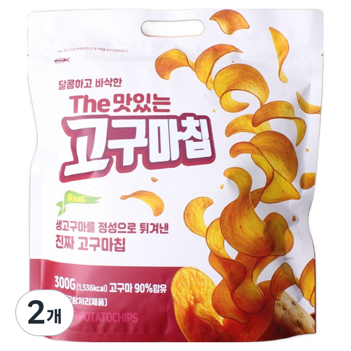 더맛있는 고구마칩, 300g, 2개
