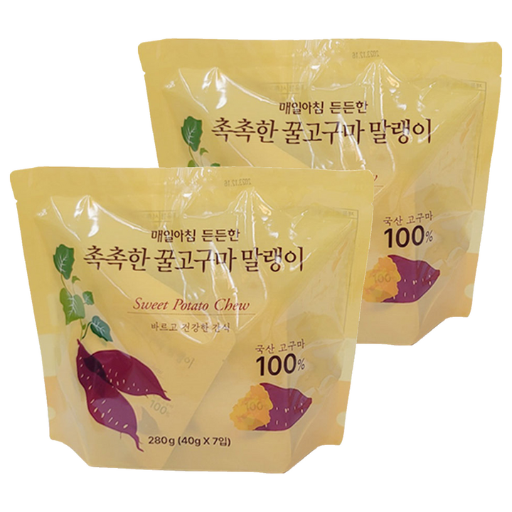 한울 촉촉한 꿀고구마바, 280g, 2개