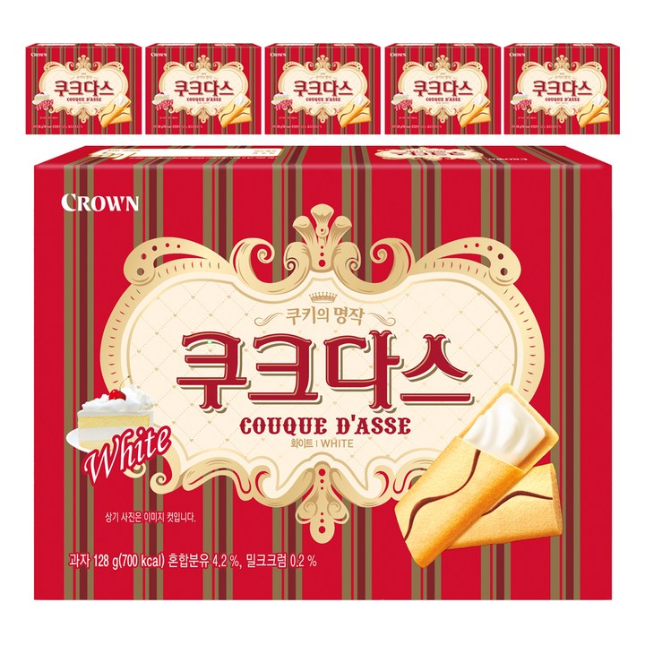 쿠크다스 화이트토르테 18p, 128g, 6개