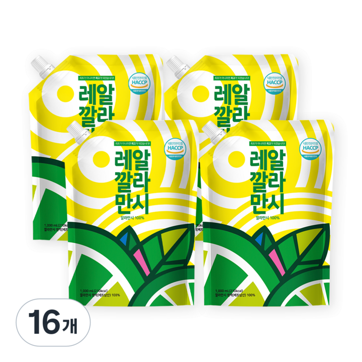 바로푸드 레알 깔라만시, 1L, 16개