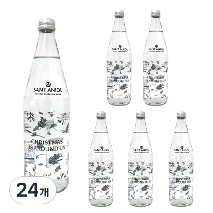 산타니올 크리스마스 탄산수, 24개, 750ml