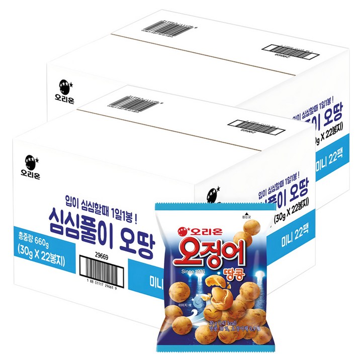 오징어땅콩, 30g, 44개