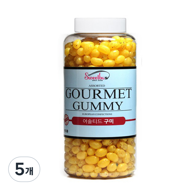 seetbox 바나나향 젤리빈, 800g, 5개