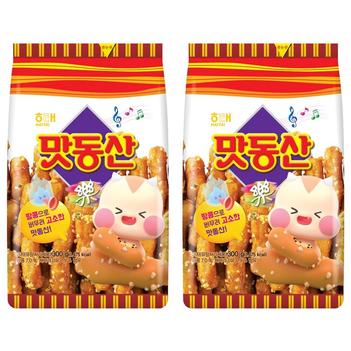 해태제과 맛동산, 300g, 2개