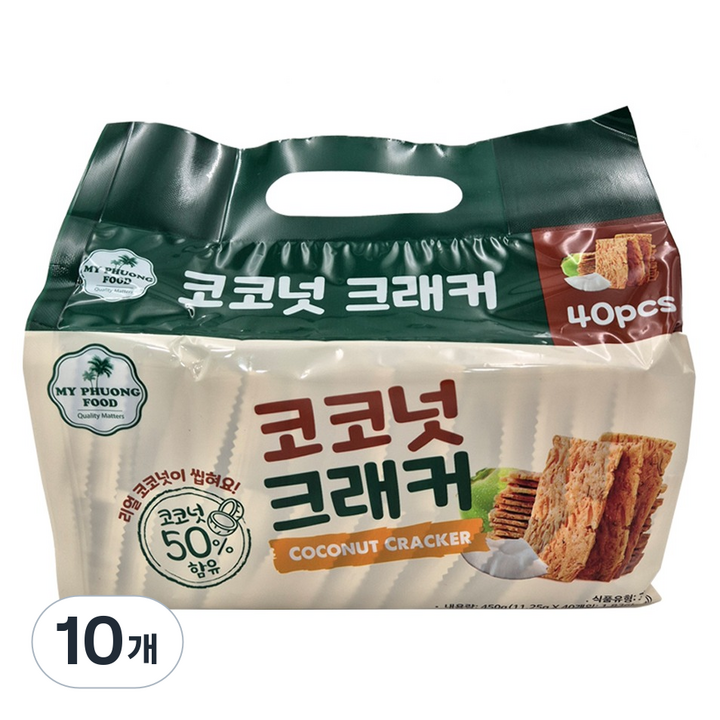 이멕스무역 코코넛 크래커, 450g, 10개