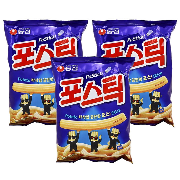 포스틱 과자, 84g, 3개