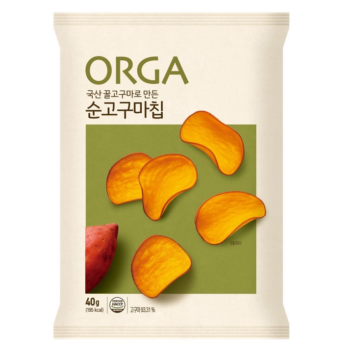 올가홀푸드 순 고구마칩, 1개, 40g