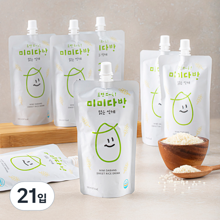 미미다방 맑은 식혜, 180ml, 21입