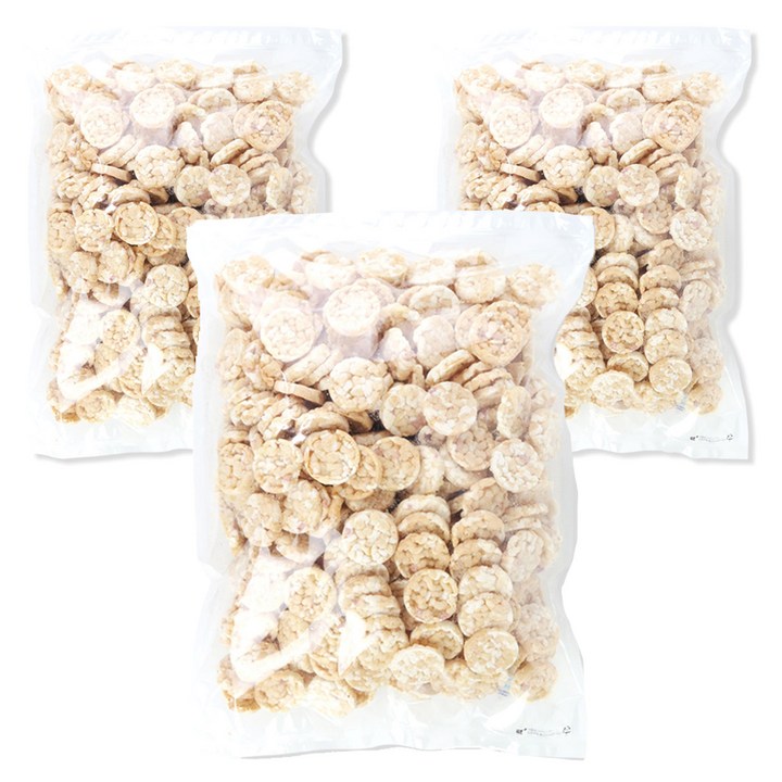 우리가스토리 오곡쌀과자 뻥튀기, 600g, 3개