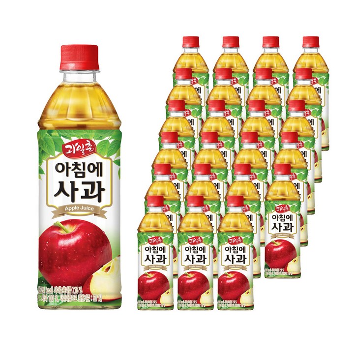해태htb 아침에 사과, 500ml, 24개