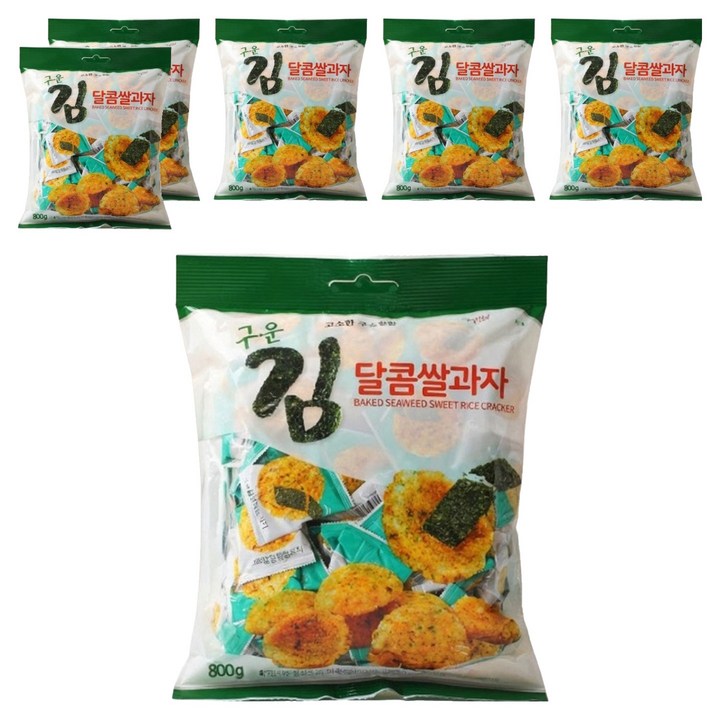 구운김 달콤 쌀과자, 6개, 800g