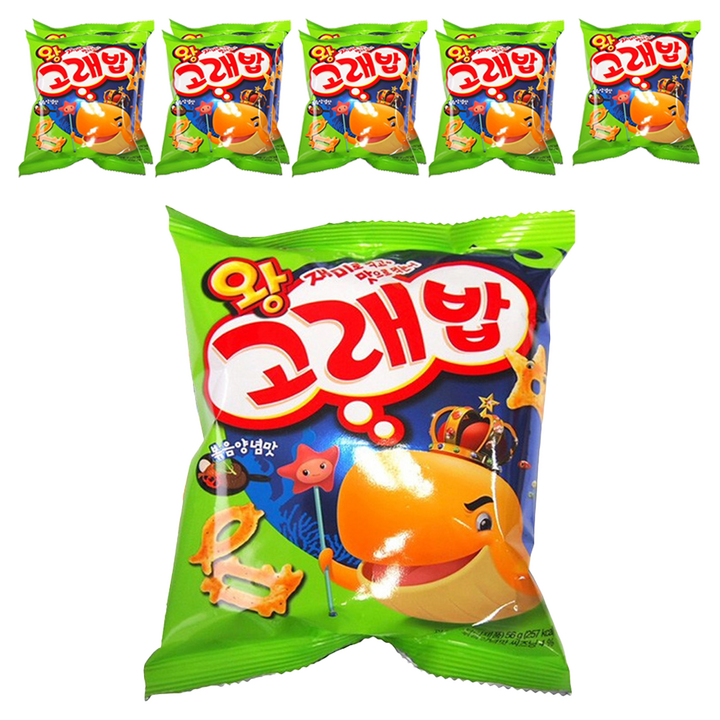 오리온 왕고래밥 볶음양념맛, 56g, 10개