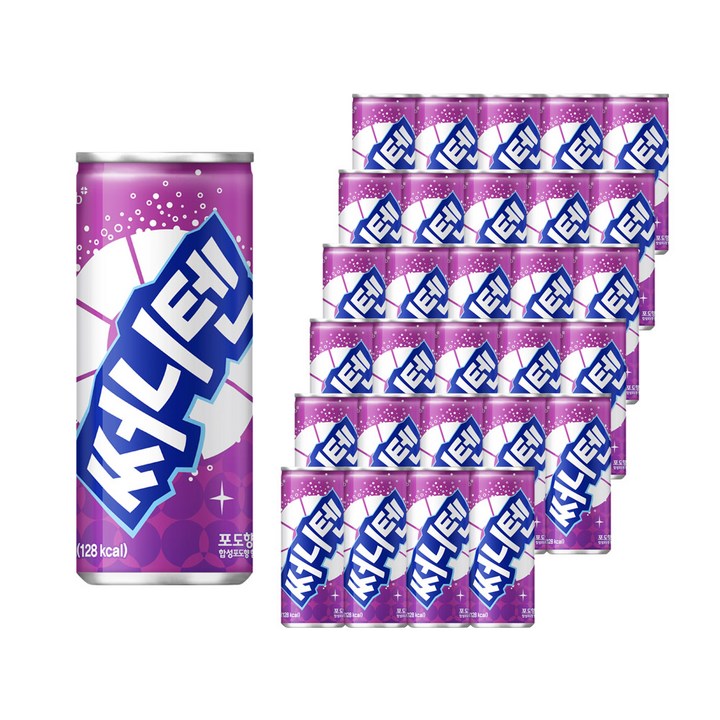 해태음료 써니텐 포도향, 250ml, 30개