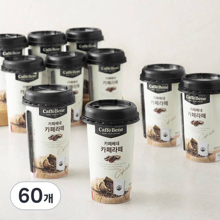카페베네 카페라떼, 200ml, 60개