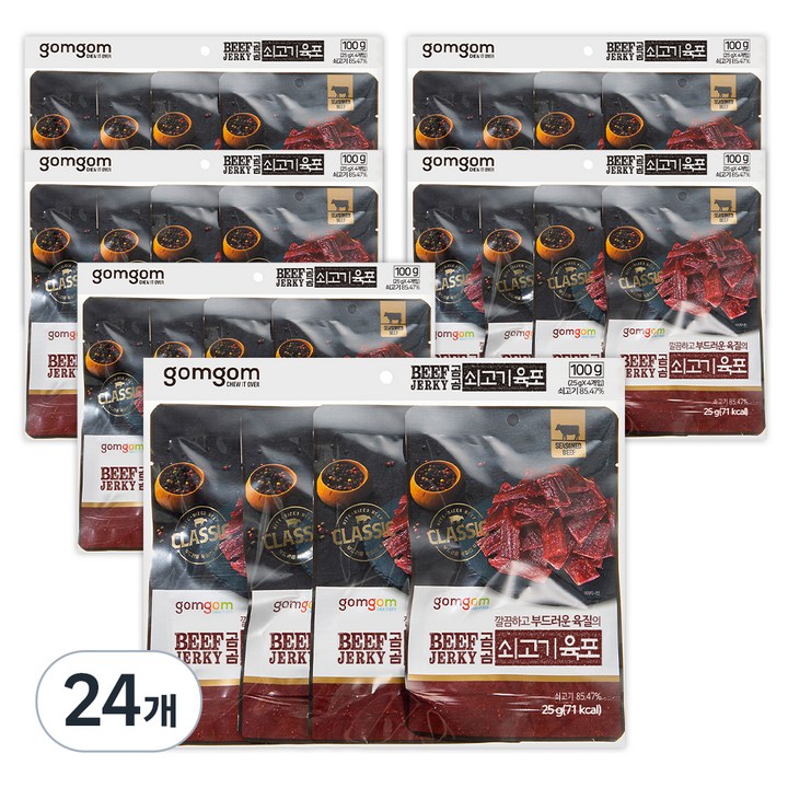 곰곰 쇠고기 육포, 25g, 24개