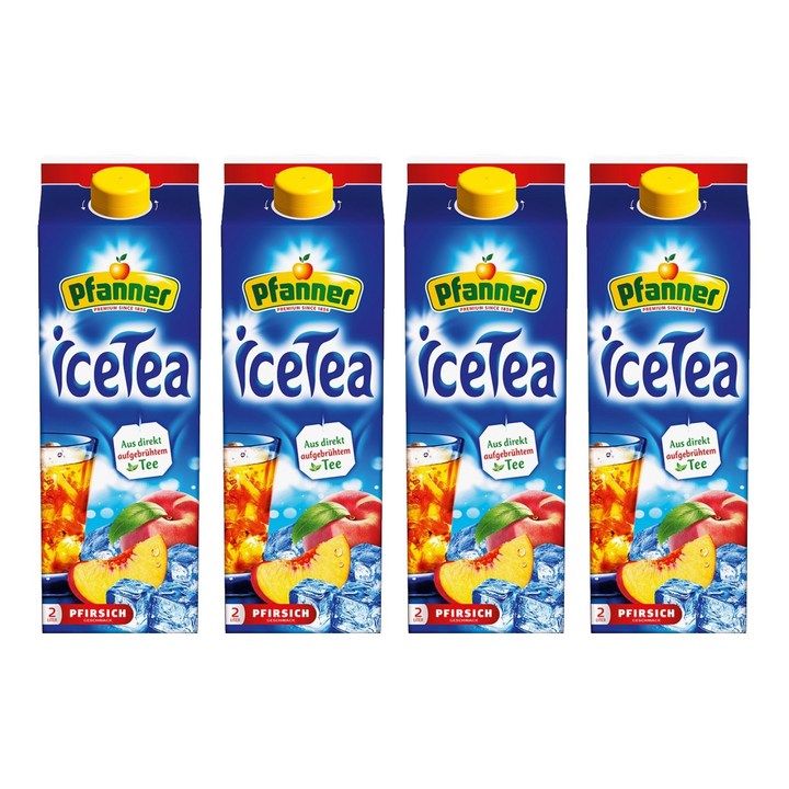파너 아이스티 복숭아, 2L, 4개