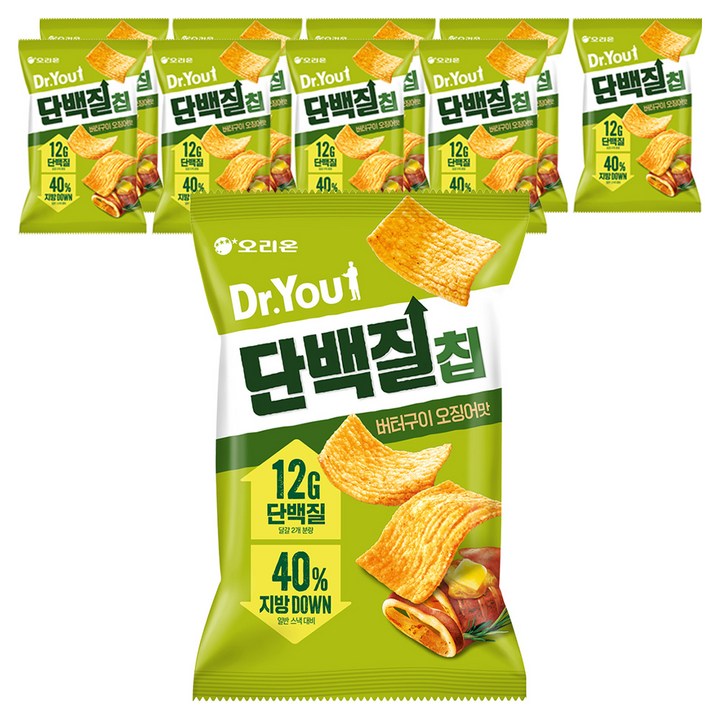 닥터유 단백질칩 버터구이 오징어맛, 60g, 10개