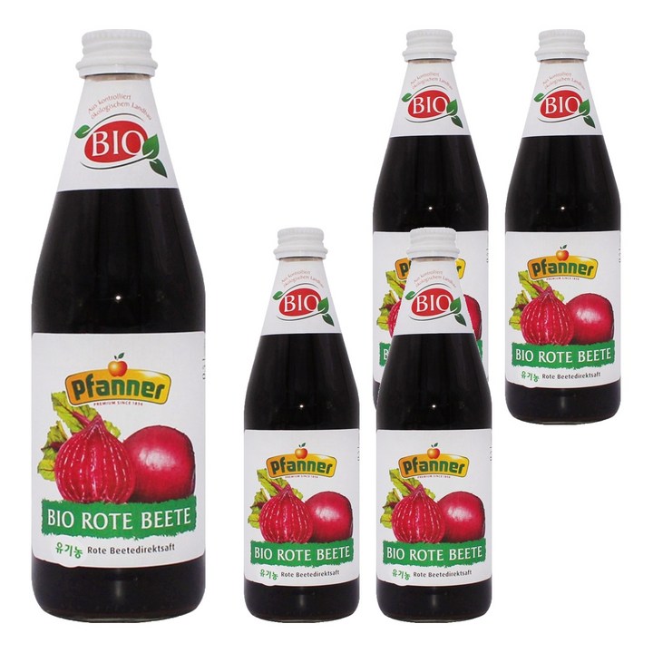 파너 유기농 비트루트 주스, 500ml, 5개