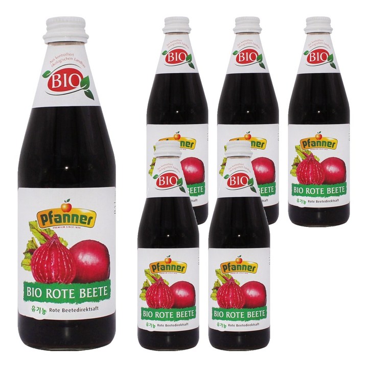 파너 유기농 비트루트 주스, 500ml, 6개