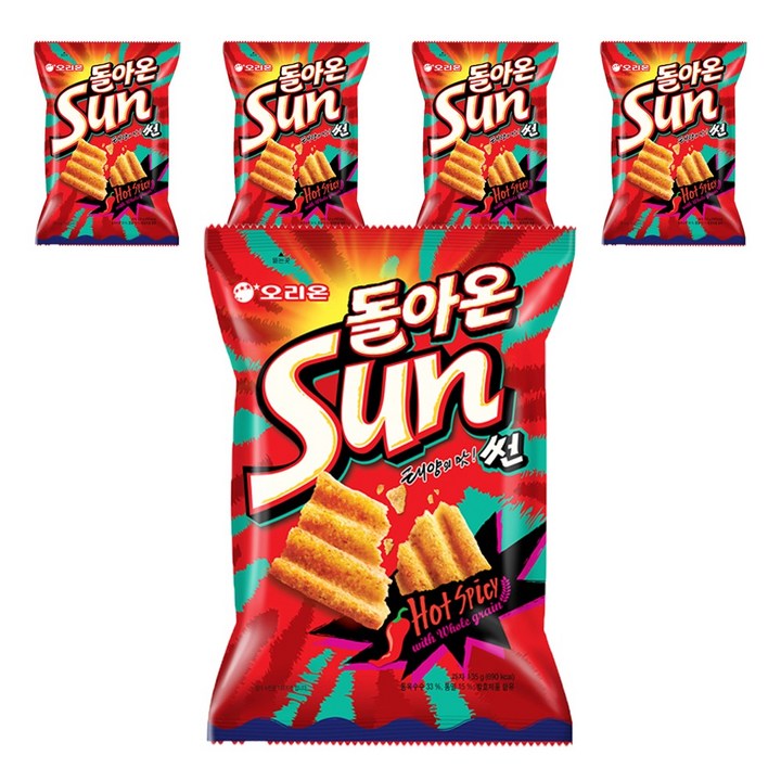 오리온 돌아온 태양의 맛 썬, 135g, 5개