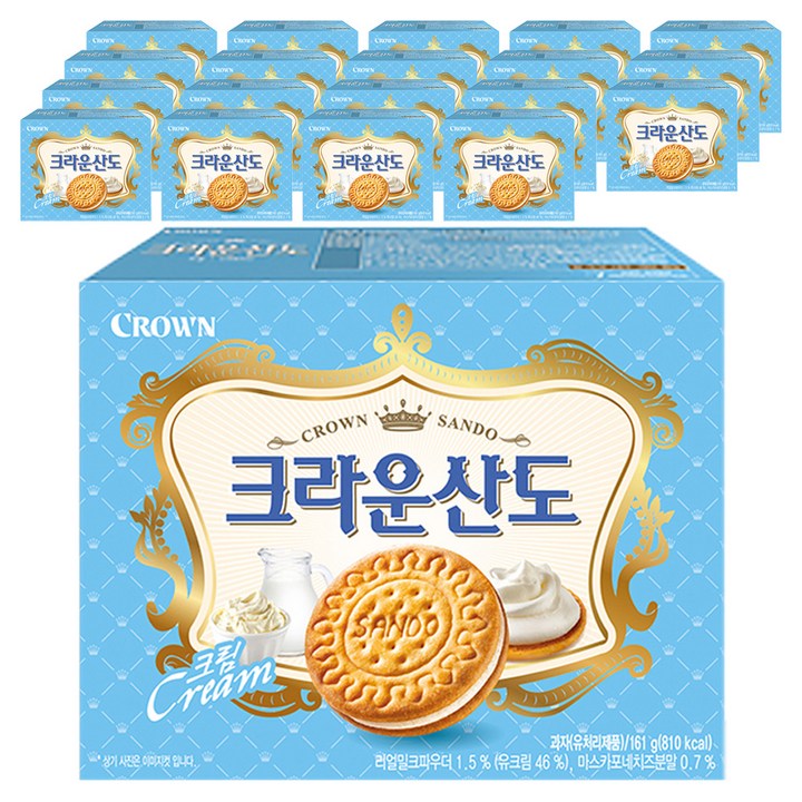 크라운 산도 크림, 161g, 20개