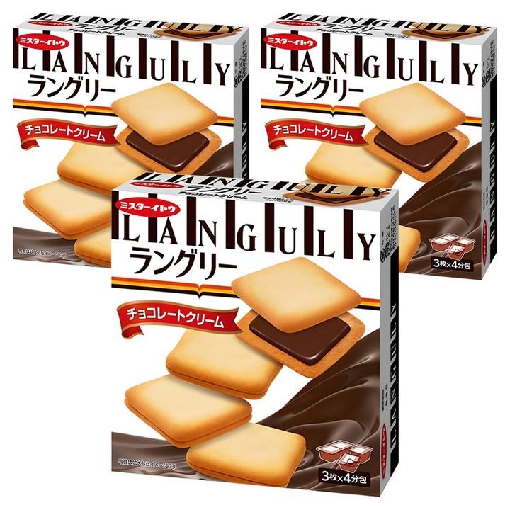 랑그리 초코 크림 샌드, 132g, 3개