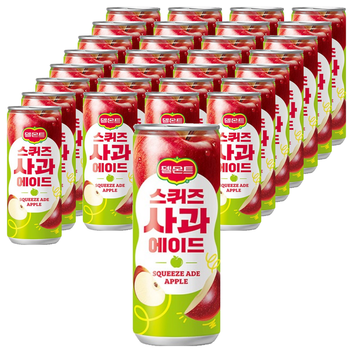 델몬트 스퀴즈 사과 에이드, 240ml, 30개