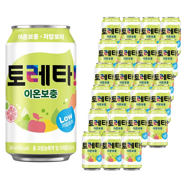 토레타 이온음료, 340ml, 24개