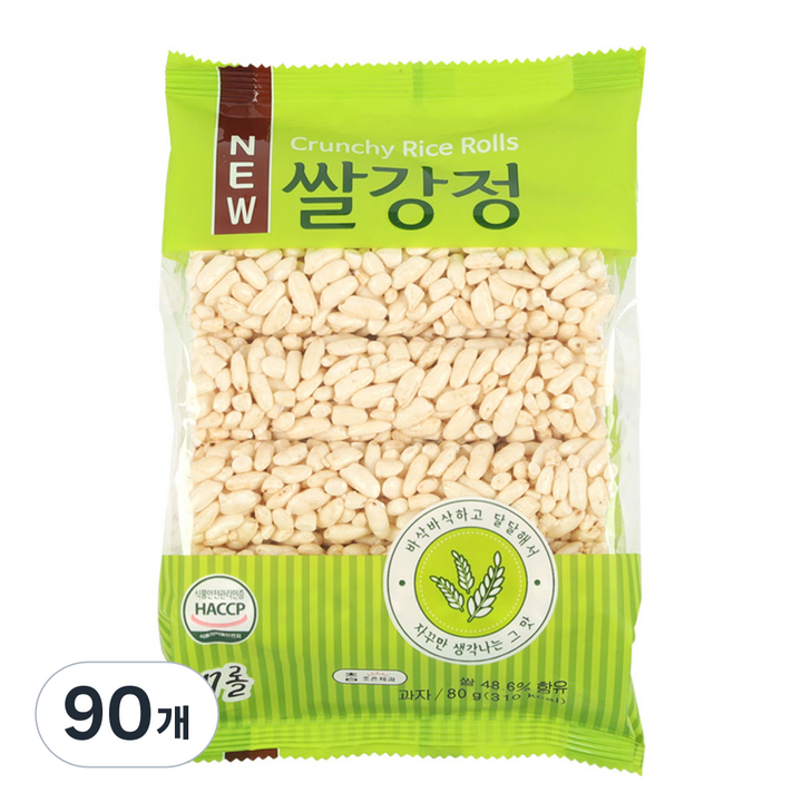 조은제과 쌀강정, 80g, 90개