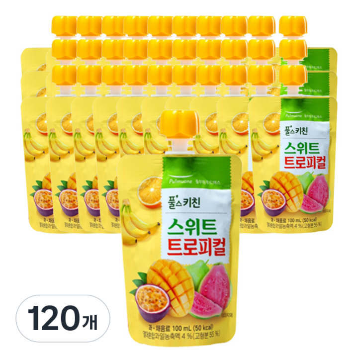 풀무원 풀스키친 스위트 트로피컬 과일주스, 120개, 100ml