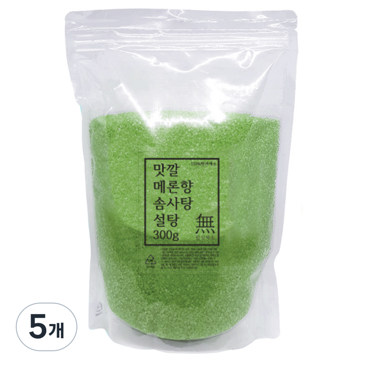 맛깔 메론향 솜사탕 설탕 30인분, 300g, 5개