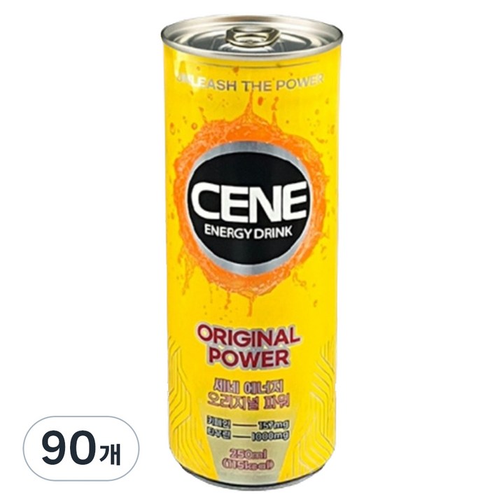 세네 오리지널 파워 에너지 드링크, 250ml, 90개