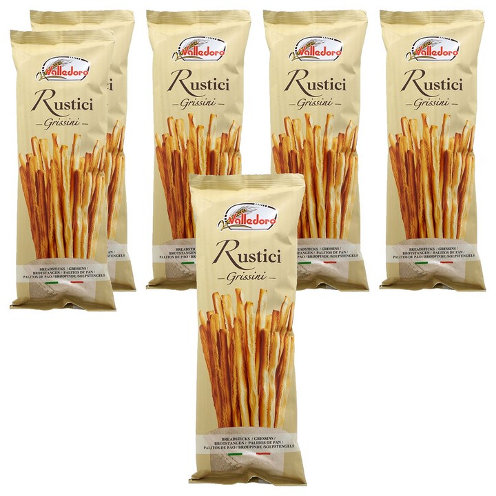 발레도로 그리시니 루스티치 막대과자, 100g, 6개