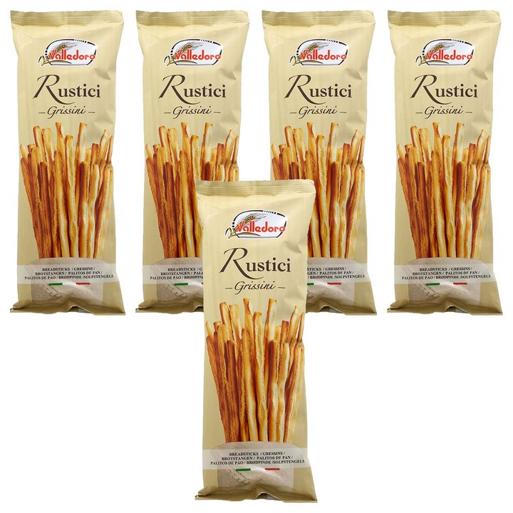 발레도로 그리시니 루스티치 막대과자, 100g, 5개
