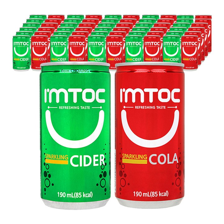 일화 아임톡 사이다 190ml + 콜라 190ml, 30세트
