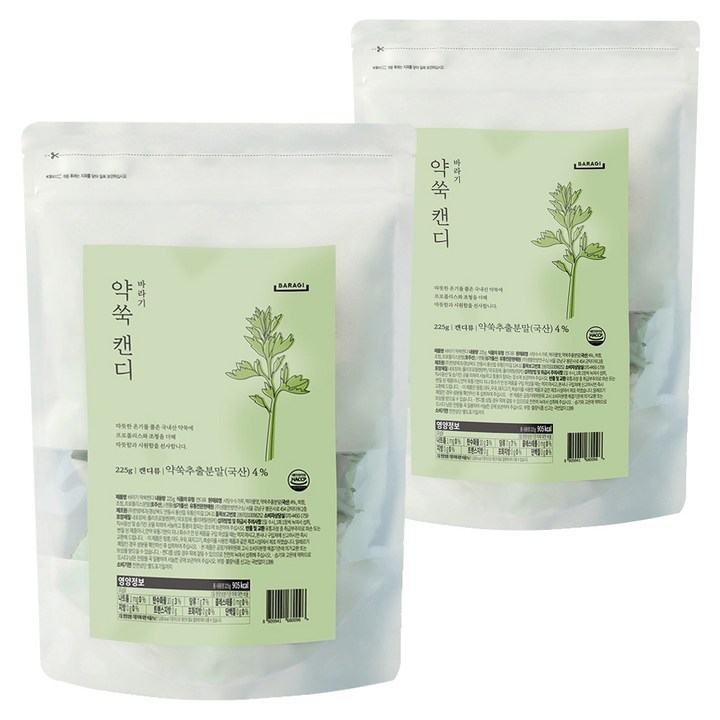 바라기 약쑥캔디, 2개, 225g