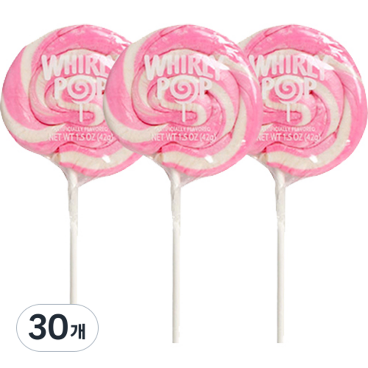 휘리팝 버블껌향 막대사탕, 42g, 30개