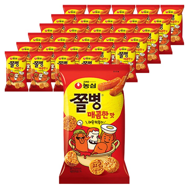 쫄병스낵 매콤한맛, 82g, 40개